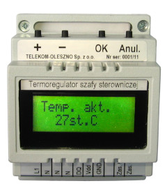 Termoregulator szafy sterowniczej